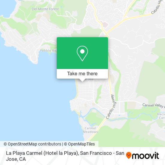 La Playa Carmel (Hotel la Playa) map