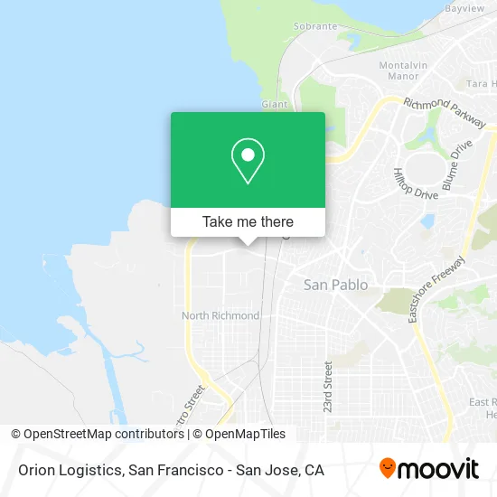 Mapa de Orion Logistics