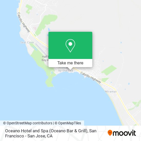 Oceano Hotel and Spa (Oceano Bar & Grill) map