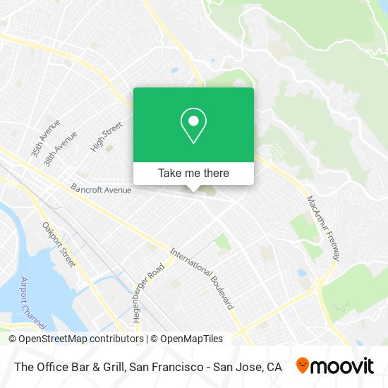 The Office Bar & Grill map