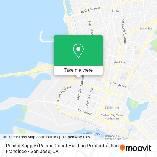 Pacific Supply (Pacific Coast Building Products) map