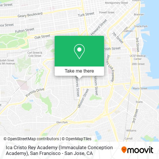 Mapa de Ica Cristo Rey Academy (Immaculate Conception Academy)