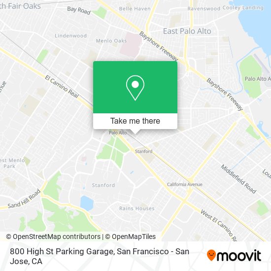 800 High St Parking Garage map