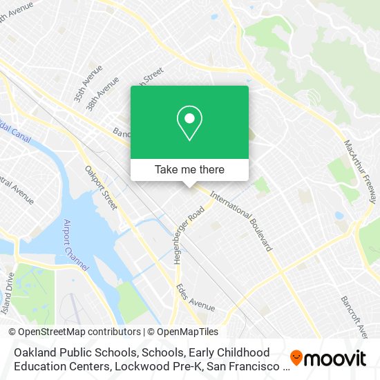 Oakland Public Schools, Schools, Early Childhood Education Centers, Lockwood Pre-K map
