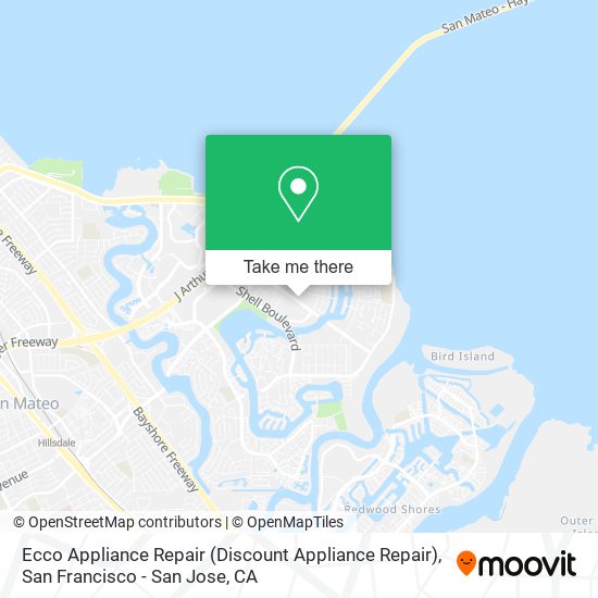 Mapa de Ecco Appliance Repair (Discount Appliance Repair)