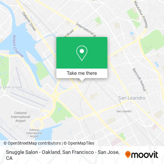Snuggle Salon - Oakland map