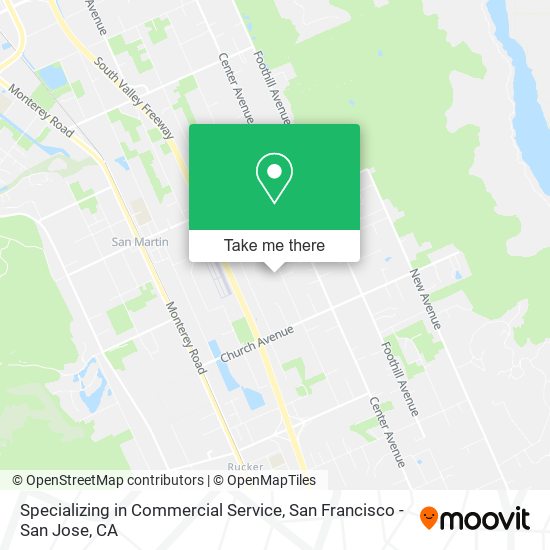 Specializing in Commercial Service map