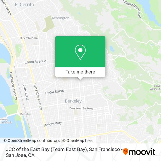 JCC of the East Bay (Team East Bay) map