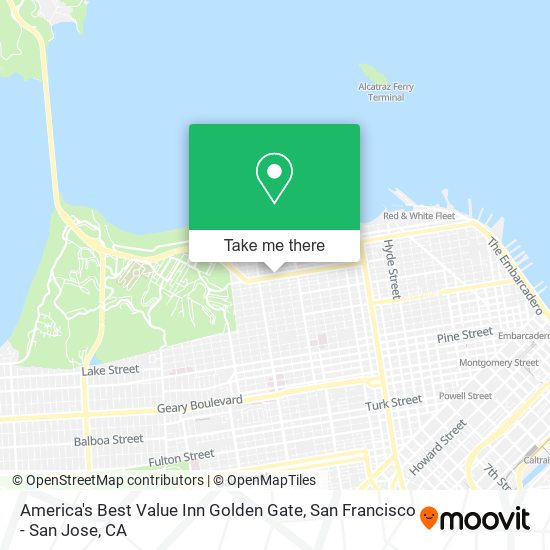 America's Best Value Inn Golden Gate map