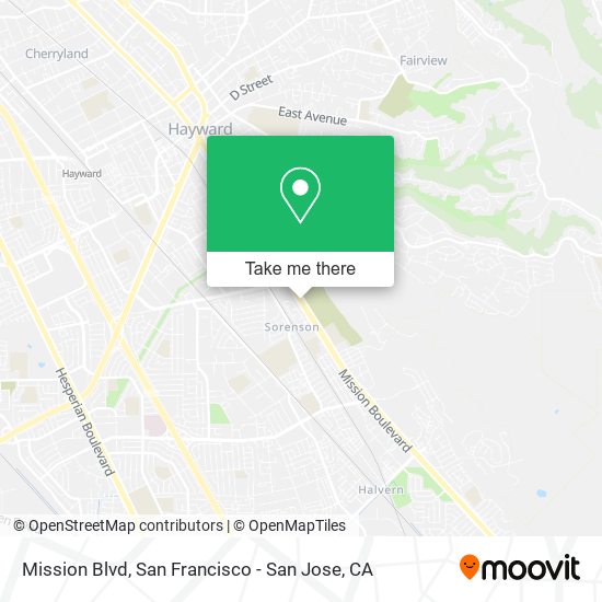 Mission Blvd map