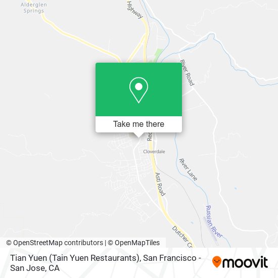 Tian Yuen (Tain Yuen Restaurants) map
