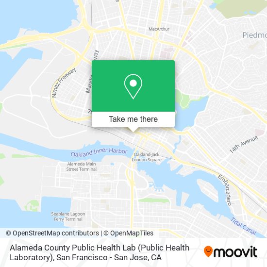 Mapa de Alameda County Public Health Lab (Public Health Laboratory)