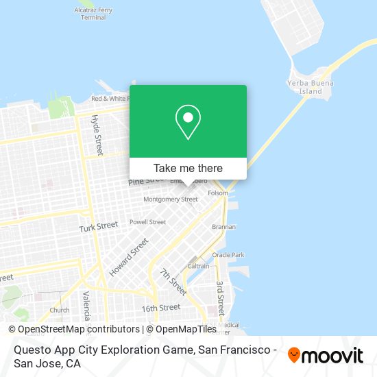 Questo App City Exploration Game map