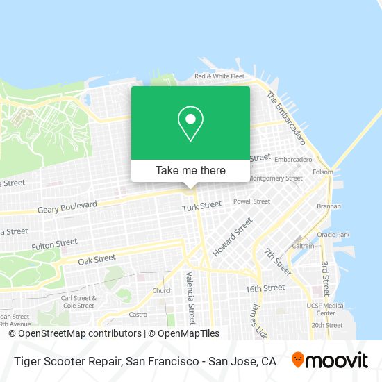 Tiger Scooter Repair map