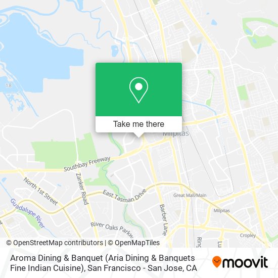 Aroma Dining & Banquet (Aria Dining & Banquets Fine Indian Cuisine) map