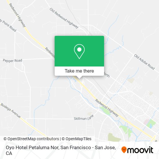 Oyo Hotel Petaluma Nor map