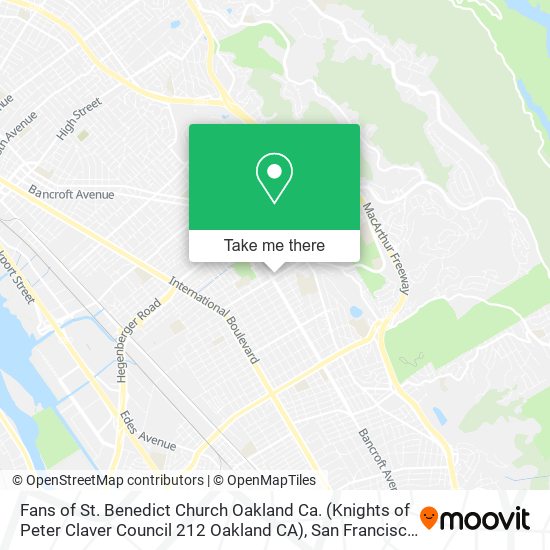 Fans of St. Benedict Church Oakland Ca. (Knights of Peter Claver Council 212 Oakland CA) map