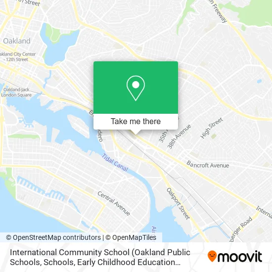 International Community School map