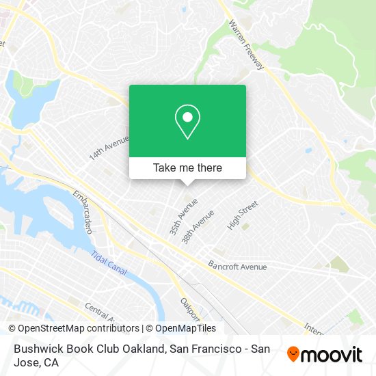 Bushwick Book Club Oakland map