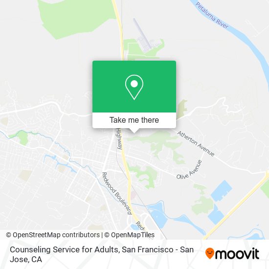 Counseling Service for Adults map