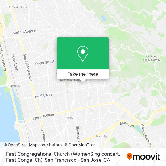 Mapa de First Congregational Church (WomenSing concert, First Congal Ch)