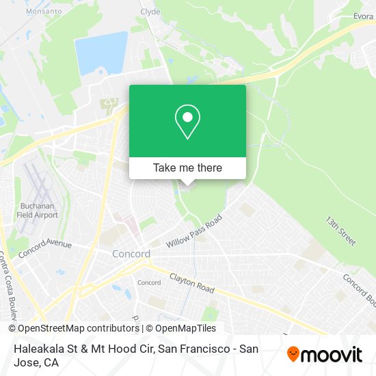 Haleakala St & Mt Hood Cir map