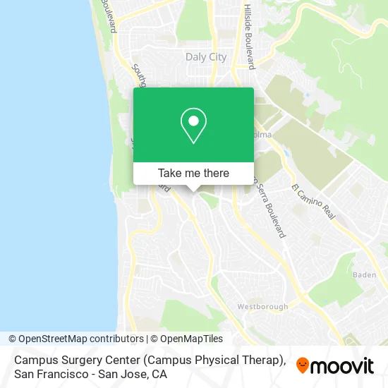 Campus Surgery Center (Campus Physical Therap) map