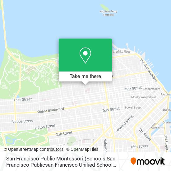 San Francisco Public Montessori map