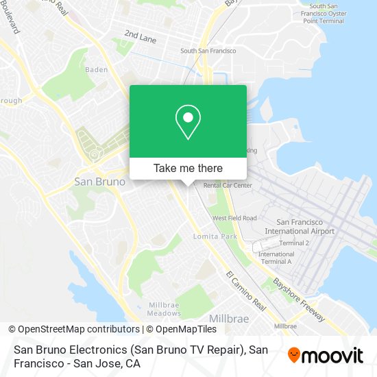 San Bruno Electronics (San Bruno TV Repair) map