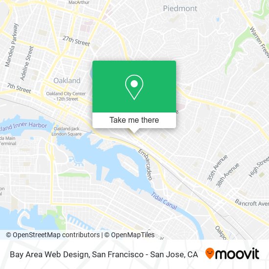 Bay Area Web Design map