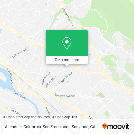 Mapa de Allendale, California
