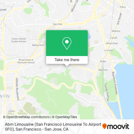 Mapa de Abm Limousine (San Francisco Limousine To Airport SFO)