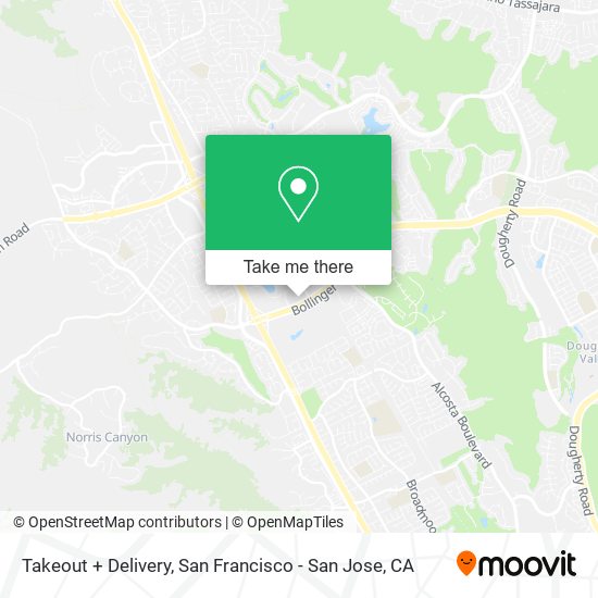 Takeout + Delivery map