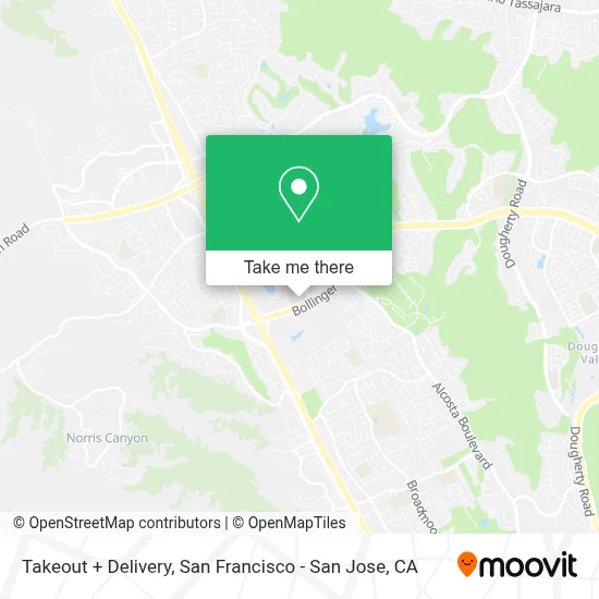 Takeout + Delivery map