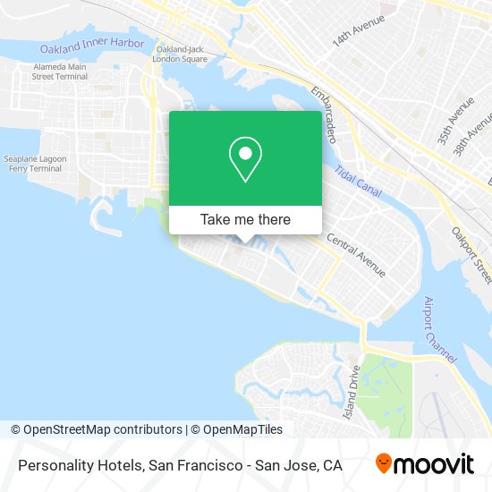 Personality Hotels map