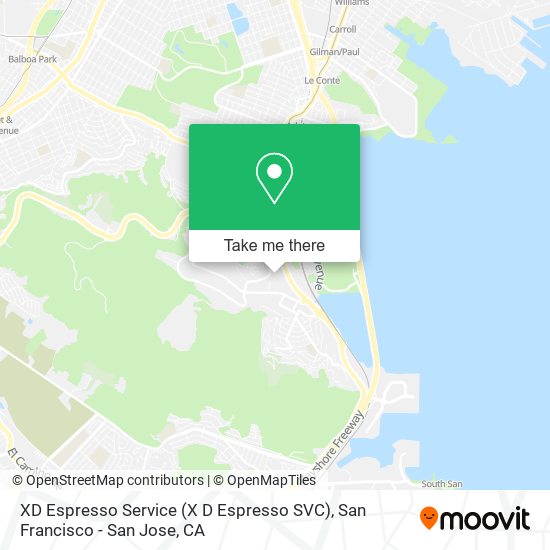 Mapa de XD Espresso Service (X D Espresso SVC)
