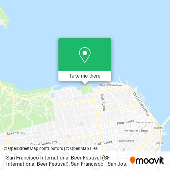 Mapa de San Francisco International Beer Festival (SF International Beer Festival)