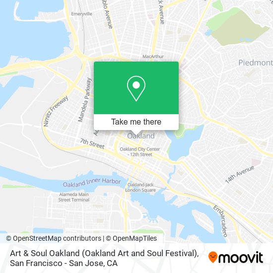 Art & Soul Oakland (Oakland Art and Soul Festival) map