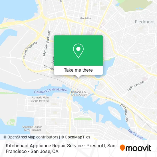 Mapa de Kitchenaid Appliance Repair Service - Prescott