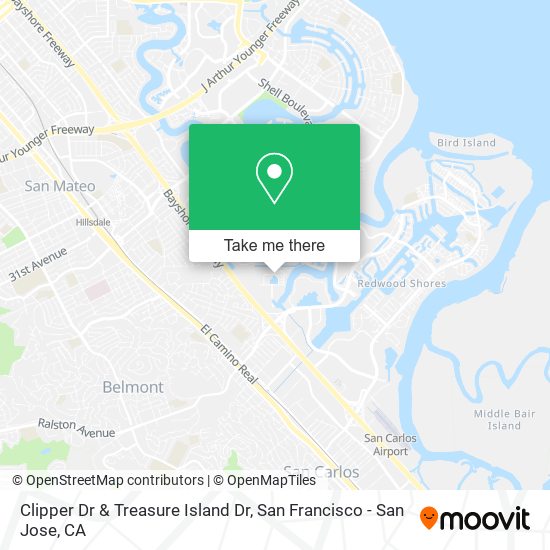 Mapa de Clipper Dr & Treasure Island Dr