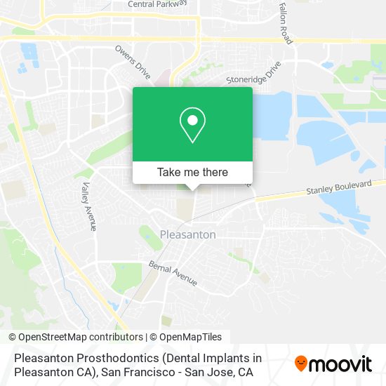 Pleasanton Prosthodontics (Dental Implants in Pleasanton CA) map