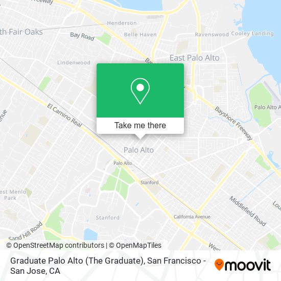 Graduate Palo Alto (The Graduate) map