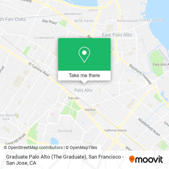 Mapa de Graduate Palo Alto (The Graduate)