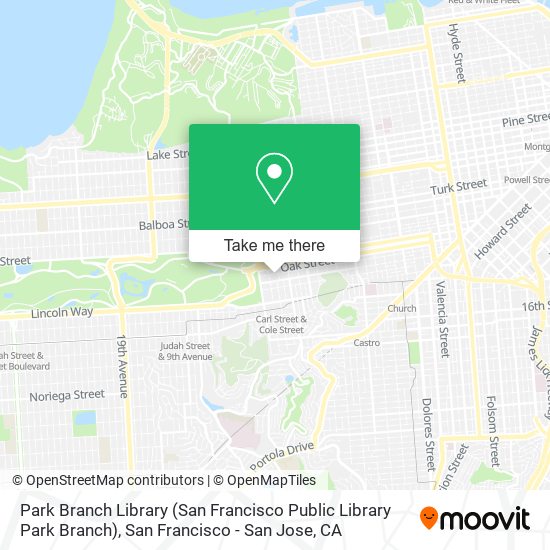 Park Branch Library (San Francisco Public Library Park Branch) map