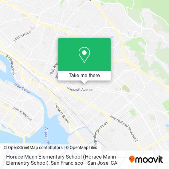 Horace Mann Elementary School map