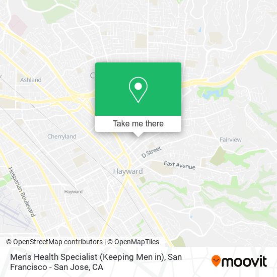 Mapa de Men's Health Specialist (Keeping Men in)