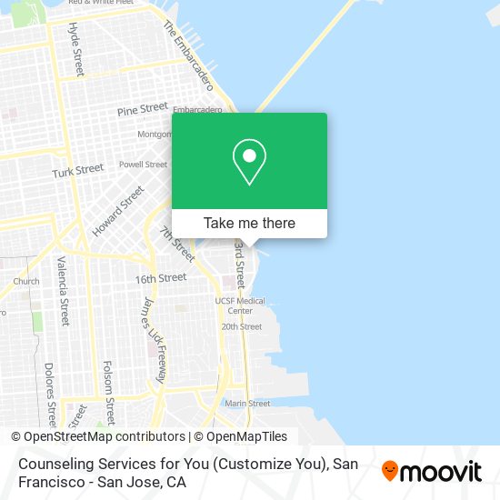 Counseling Services for You (Customize You) map