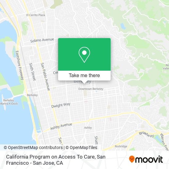 Mapa de California Program on Access To Care