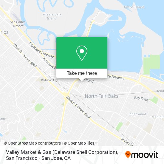 Valley Market & Gas (Delaware Shell Corporation) map