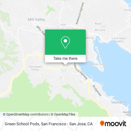 Green School Pods map